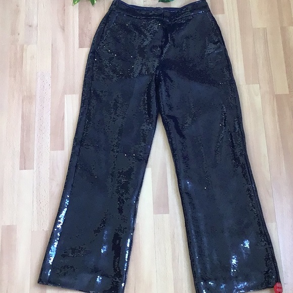 Elie Tahari Eclipse Navy Sequin Pant - Picture 5 of 16